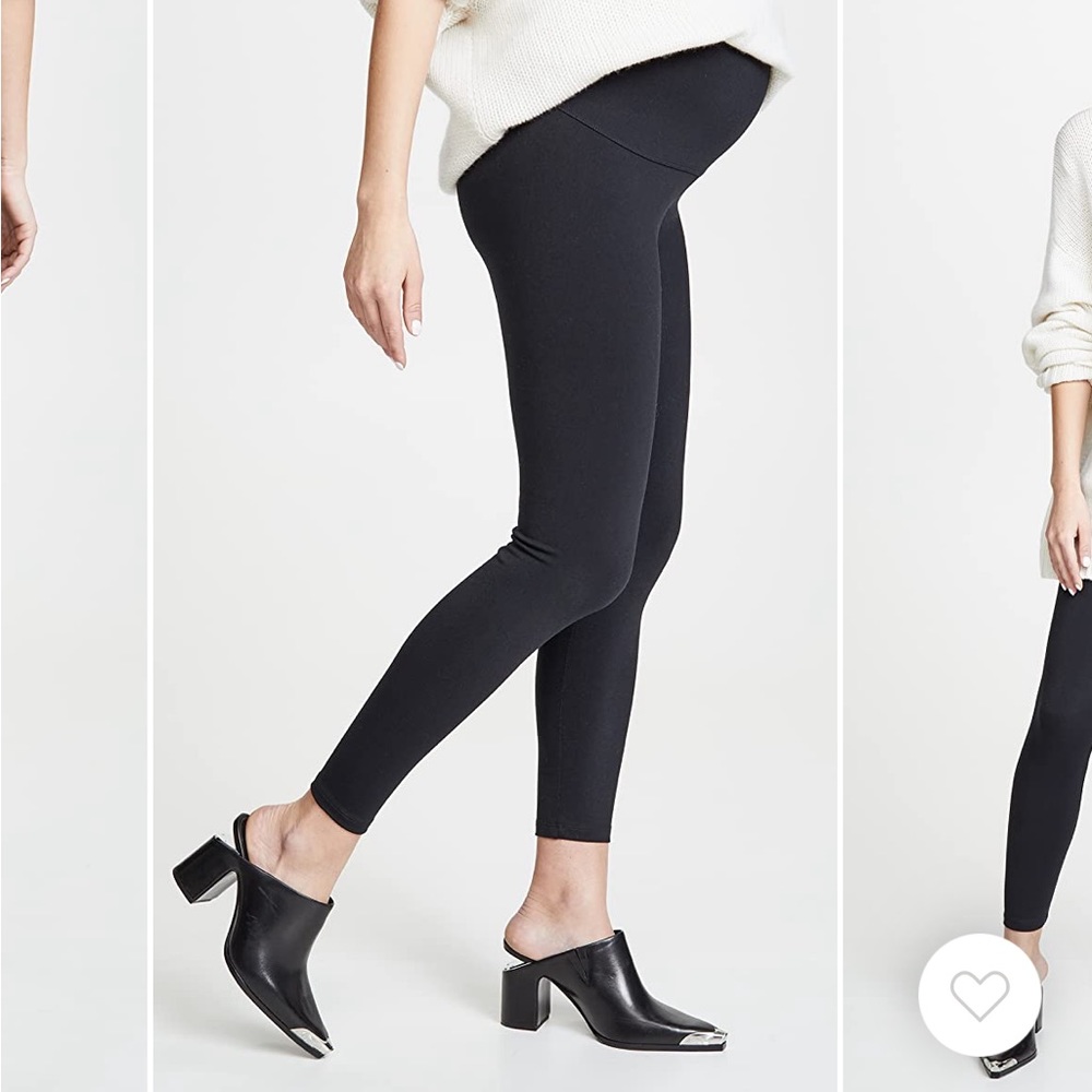 David Lerner black maternity leggings - size Small